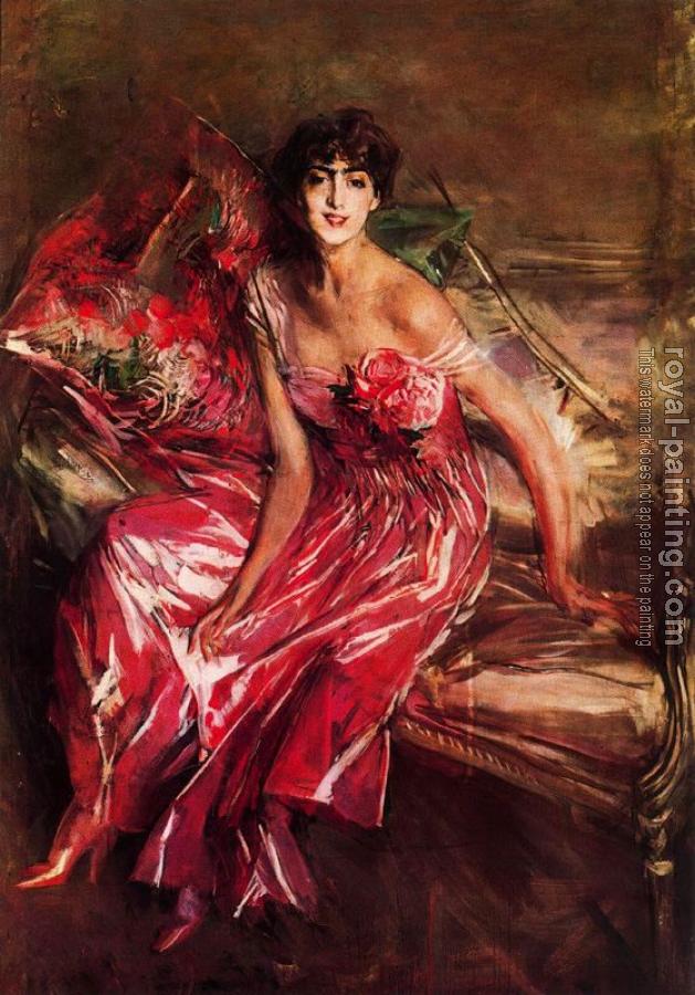 Giovanni Boldini : Lady in Red